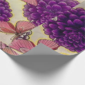 Butterfly and Flower Wrapping Paper van HAS Jewels Cadeaupapier (Hoek)