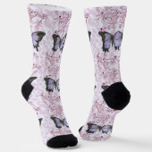 butterfly and pink sokken (Gebogen)