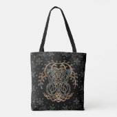 Butterfly and Treee of life Yggdrasil Tote Bag (Achterkant)