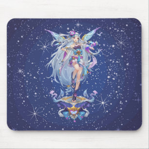 Butterfly Angel in de sterren Muismat