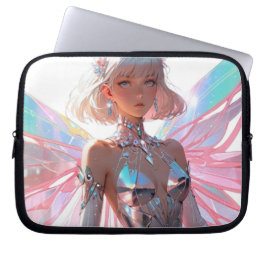 Butterfly angel-laptophoezen laptop sleeve