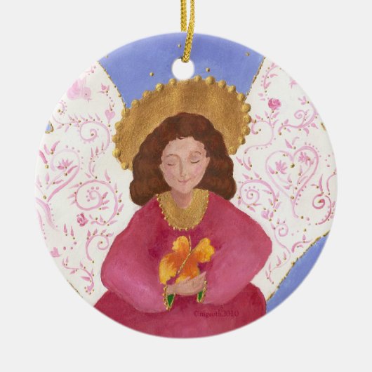 Butterfly Angel Xmas Ornament (Voorkant)