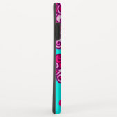 Butterfly aqua roze wit grafisch Case-Mate iPhone case (Achterkant/rechts)