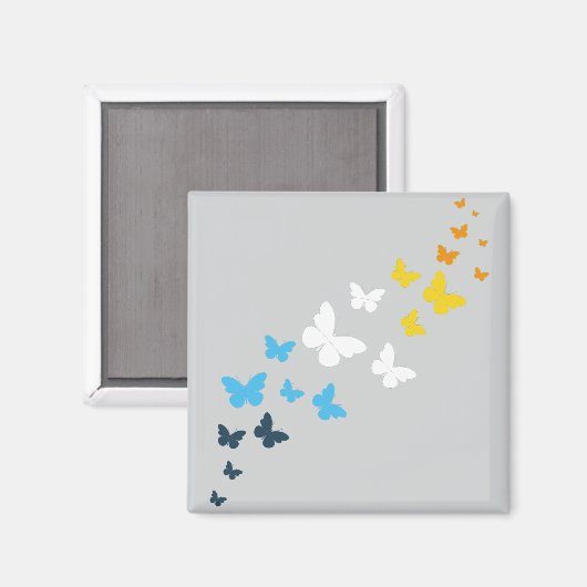 Butterfly AroAce Pride - AroAce vlag kleuren Magneet (Voorkant / Achterkant)