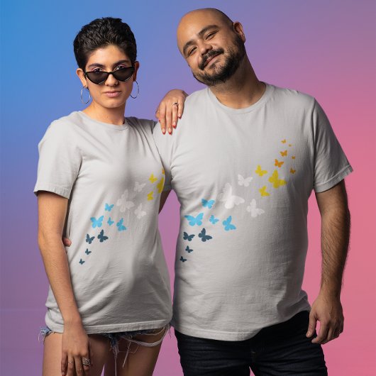 Butterfly AroAce Pride - AroAce vlag kleuren T-shirt