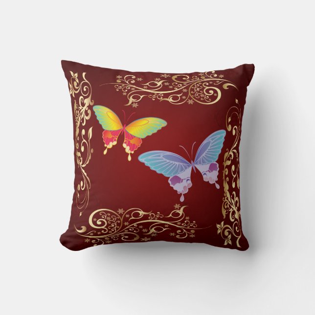 Butterfly Art 1 Pillow Kussen (Voorkant)
