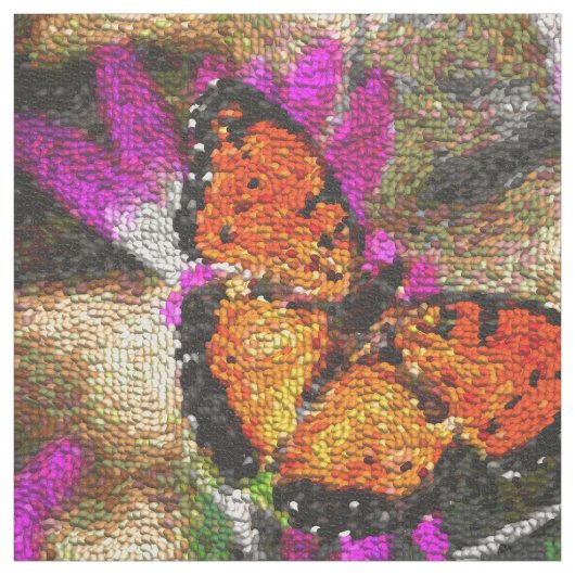Butterfly Art 26 Custom Fabric Stof (Swatch)