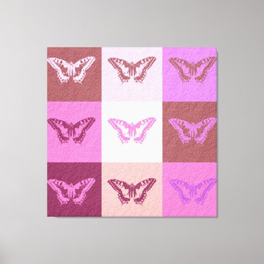 Butterfly Art 2 Canvas Afdruk (Voorkant)