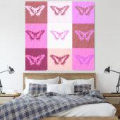 Butterfly Art 2 Canvas Afdruk (Insitu (Slaapkamer))