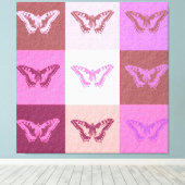 Butterfly Art 2 Canvas Afdruk (Insitu (Houten vloer))