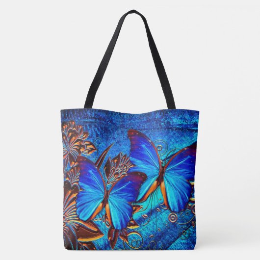 Butterfly Art 35 All-over-Print Canvas tas (Achterkant)