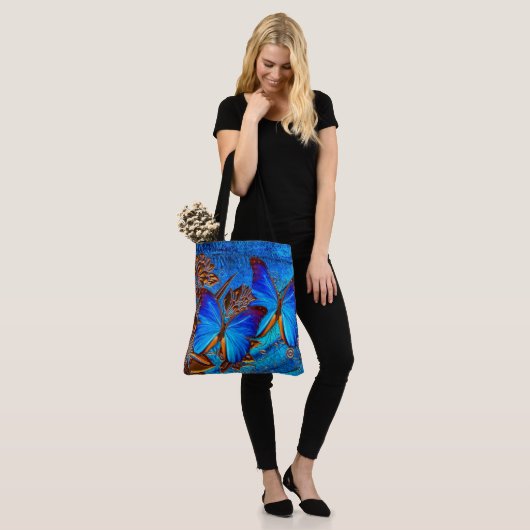 Butterfly Art 35 All-over-Print Canvas tas (Op model)