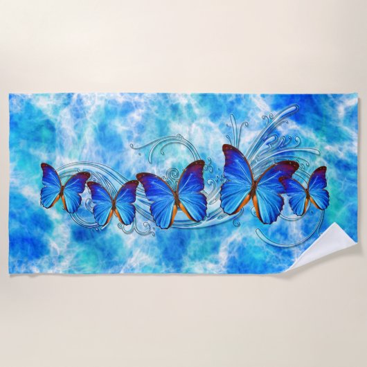 Butterfly Art 37 Beach Towel Strandlaken (Voorkant)