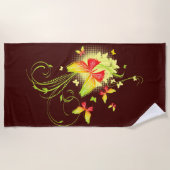 Butterfly Art 5A Beach Towel Strandlaken (Voorkant)