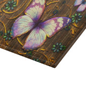 Butterfly Art 6 decoratieve glazen snijplank (Hoek)