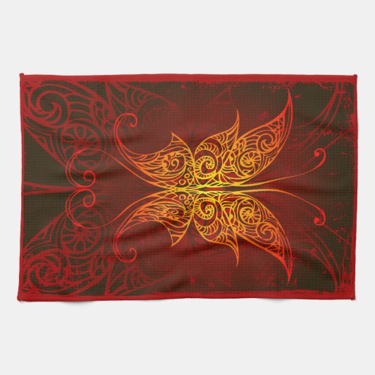 Butterfly Art 7A Keukenhanddoeken (Horizontaal)