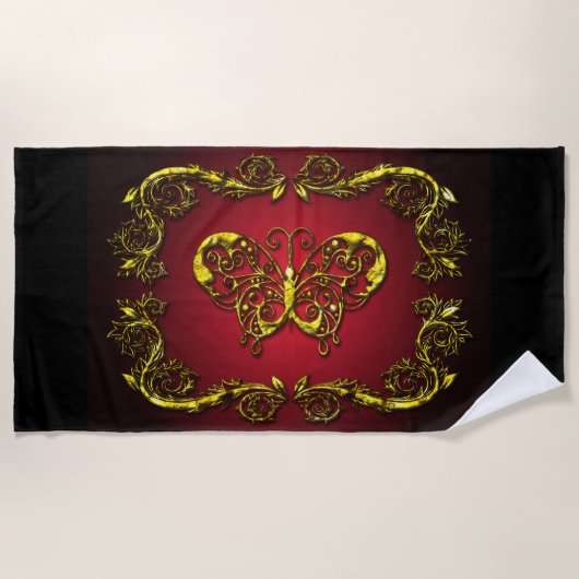 Butterfly Art 9A Beach Towel Strandlaken (Voorkant)