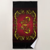 Butterfly Art 9A Beach Towel Strandlaken (Voorkant)