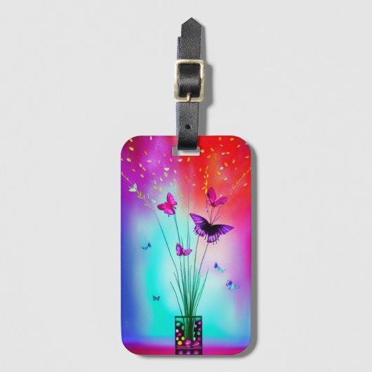 Butterfly Art Bagagelabel (Voorkant (verticaal))
