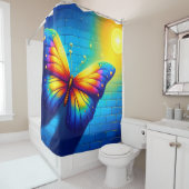 Butterfly Art Douchegordijn (In situ)