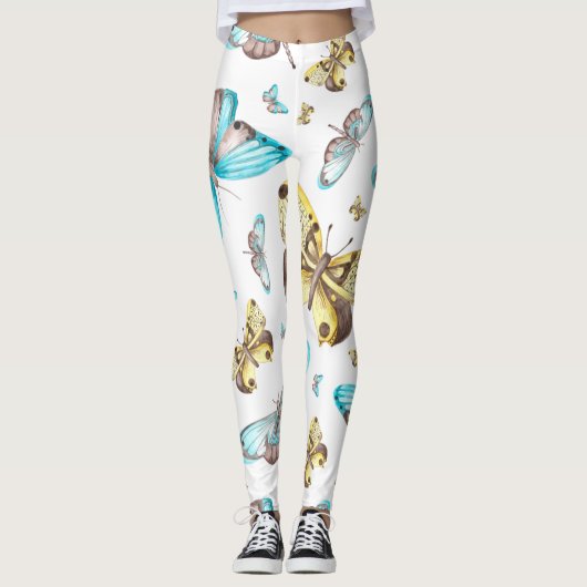 Butterfly Art Drawing Leggings (Voorkant)