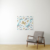 Butterfly Art Drawing Wandkleed (In Situ (horizontaal))