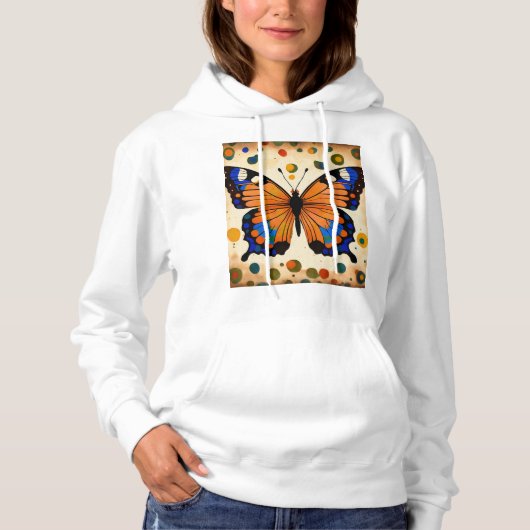 Butterfly Art Dual-Design Hoodie (Voorkant)