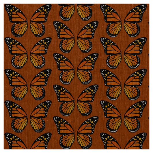 Butterfly Art Fabric Monarch Butterfly Pattern Stof (Swatch)