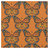 Butterfly Art Fabric Monarch Butterfly Pattern Stof (Close Up)