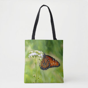 Butterfly Art Flower Monarch Bloemen Canvas tas