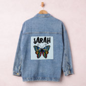 BUTTERFLY ART GEPERSONALISEERDE DENIM JEAN JAS JACKET (Hangar)