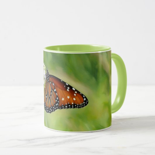 Butterfly Art Monarch Wildflower Mok Cup (Voorkant rechts)