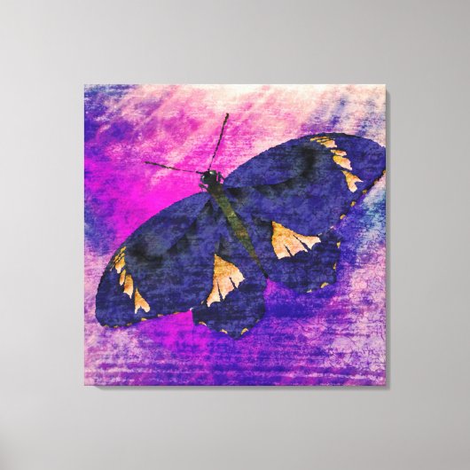Butterfly Art Monet Canvas Afdruk (Voorkant)