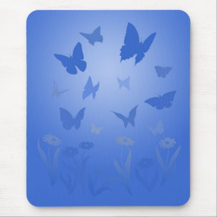 Butterfly Art Mousepad Blue Butterfly Giften Muismat