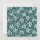 Butterfly Art Nouveau Wedding Invitations Kaart (Achterkant)