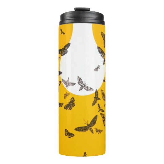 Butterfly Art Onbewerkte foto's Monarch Butt Thermosbeker (Voorkant)
