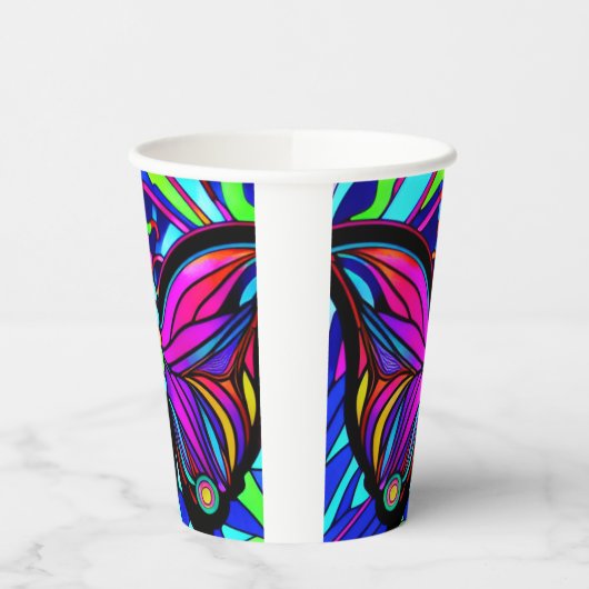 Butterfly Art Papieren Bekers (Links)