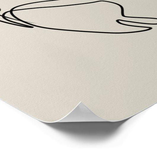 Butterfly Art Pastel Kleuren Minimalistische Desig Poster (Hoek)