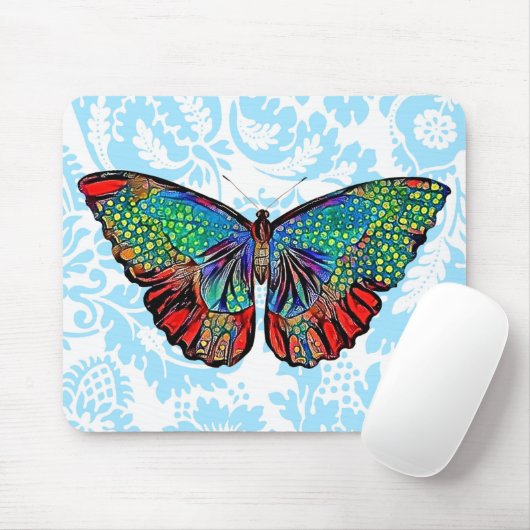 Butterfly Art  Pattern Muismat (Met muis)