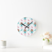 Butterfly Art Ronde Klok (Huis)