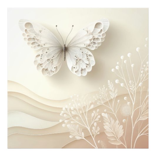 Butterfly Art Soft Palette Graphic Design Foto Afdruk (Voorkant)