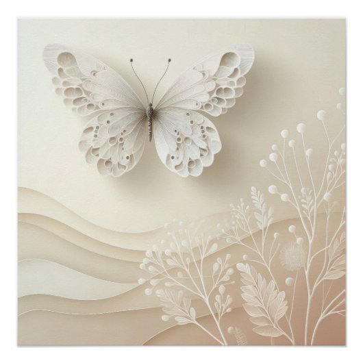 Butterfly Art Soft Palette Graphic Design Perfect Poster (Voorkant)