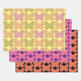 Butterfly Art  Style Wrapping Paper Craft