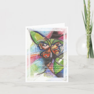 Butterfly Art Sympathy Card Kaart