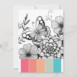 Butterfly Art Therapy Kleurplaten Kaarten