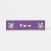 Butterfly Art voor kinderen Bureau Naambordje (Voorkant)