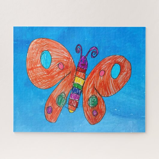 Butterfly Art voor kinderen Legpuzzel (Horizontaal)