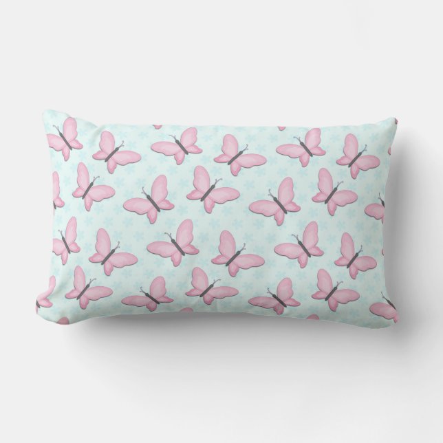 Butterfly Art voor Toddlers Kussen (Voorkant)