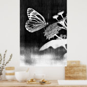 Butterfly Art | Zwart-wit Poster (Keuken)