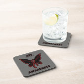 Butterfly/Awareness...APS Drankjes Onderzetter (Rechterzijde)